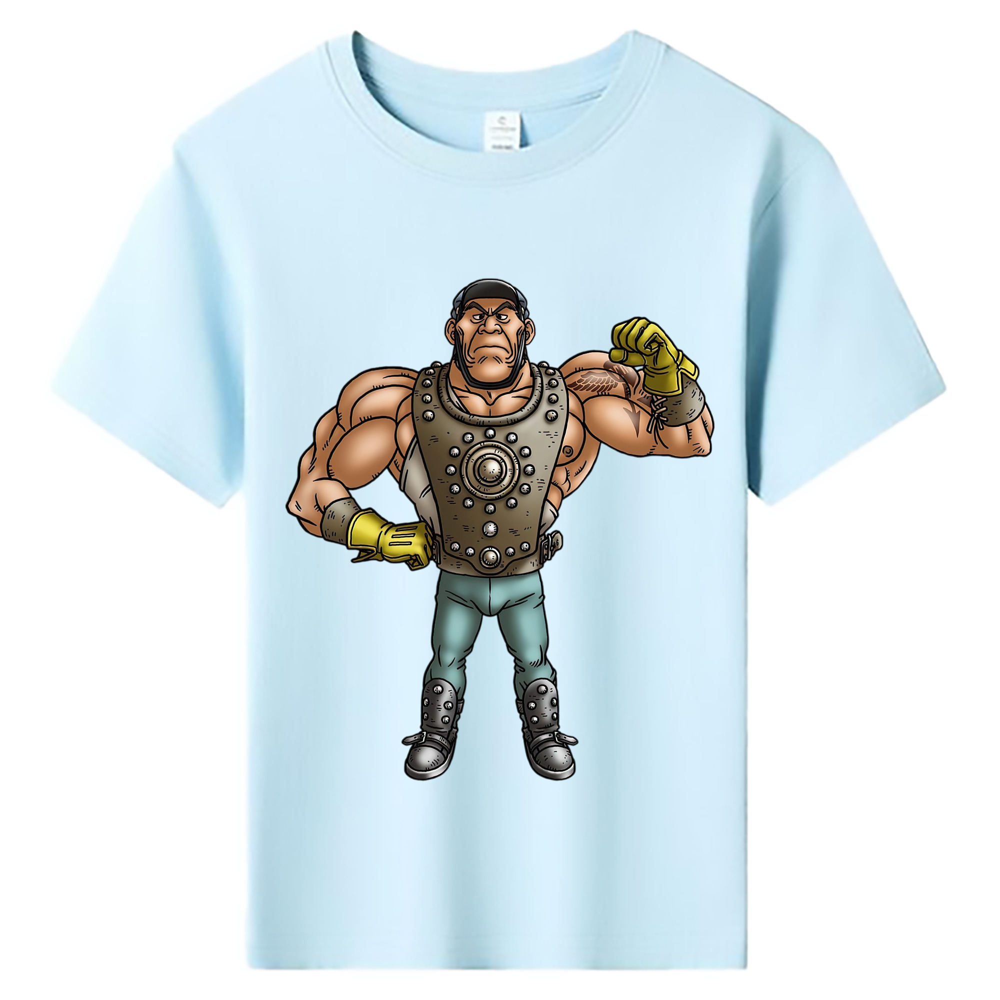 （画像用） ドラゴンクエスト Doragon Kuesuto Dragon Quest 綿100％キッズTシャツ（フロントプリント）